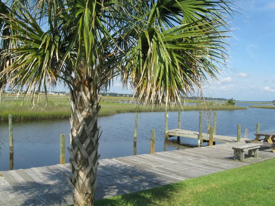 dock used by residents & guests