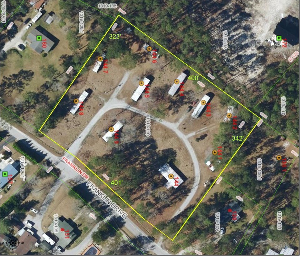 aerial view from tax maps