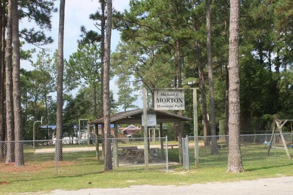 community playground area off cactus st