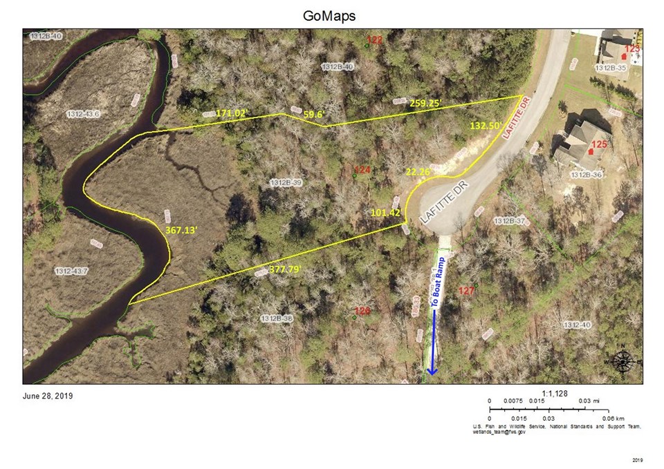 aerial map aerial map of land from the onslow county tax maps