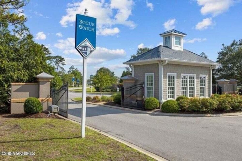 gated entry to bogue watch