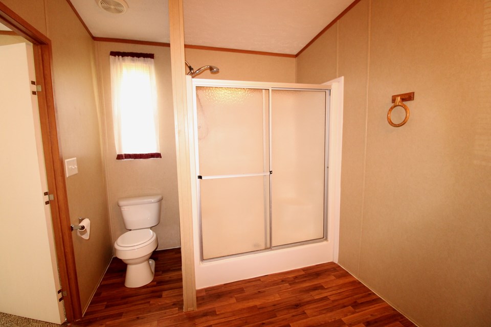 master bath master bath also has large step-in shower. new lvp tile-look flooring