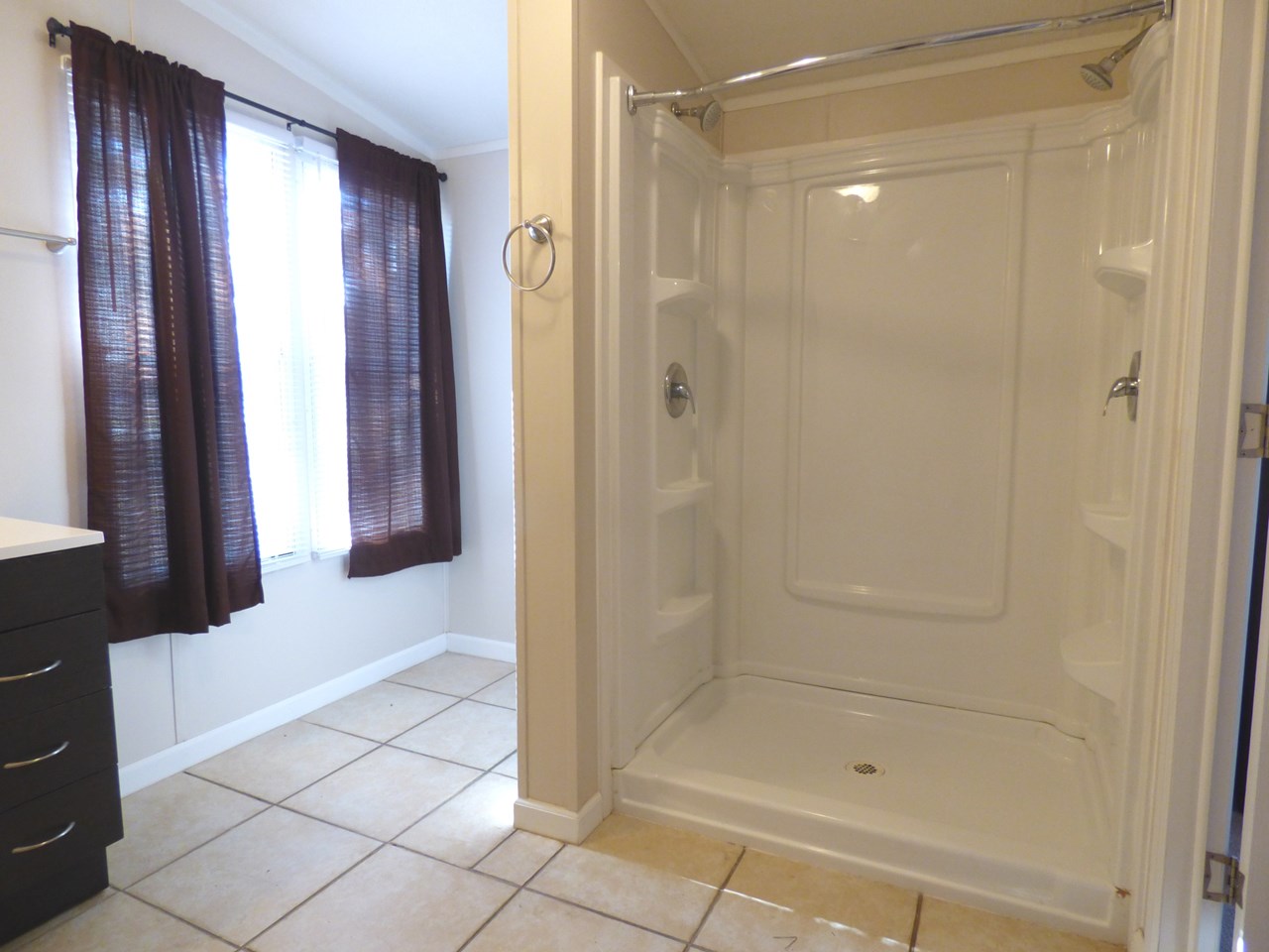 large shower in master bath
